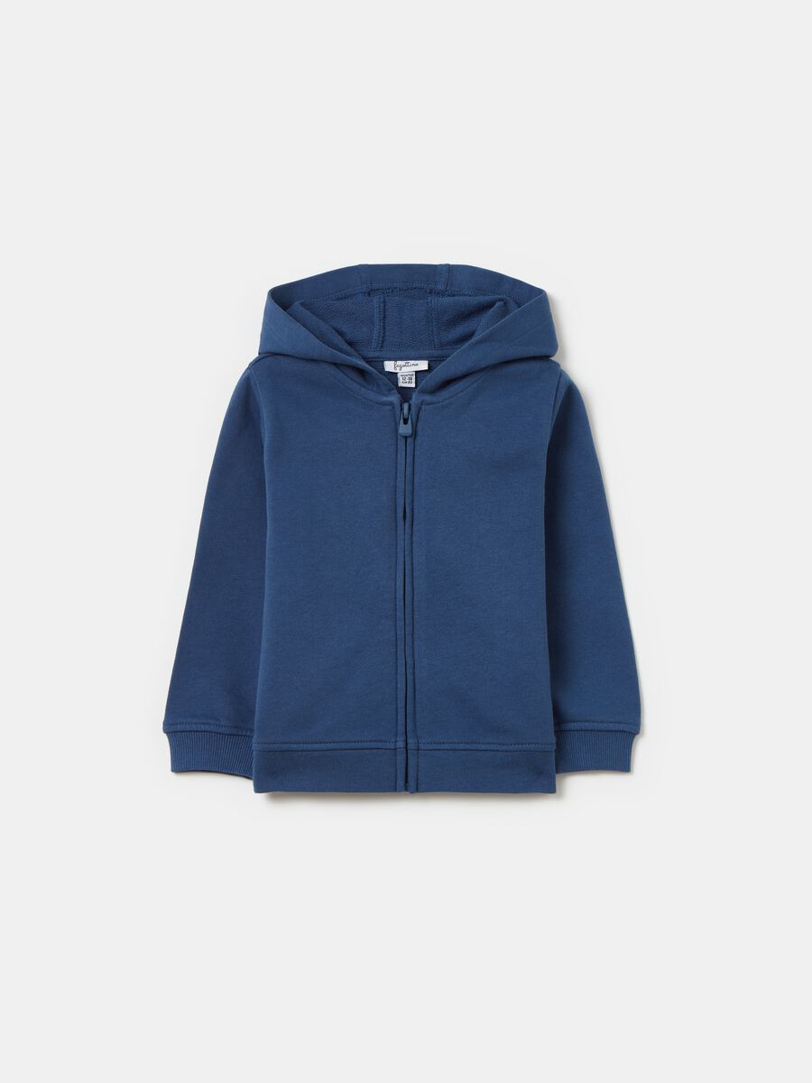 Full-zip in French Terry con cappuccio_0