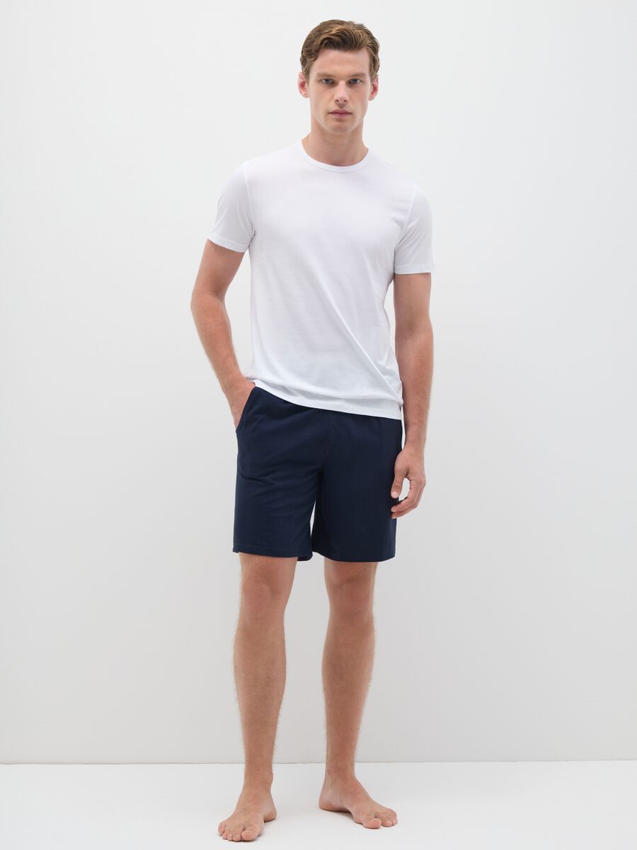 Blue pure cotton pyjama regular fit_0