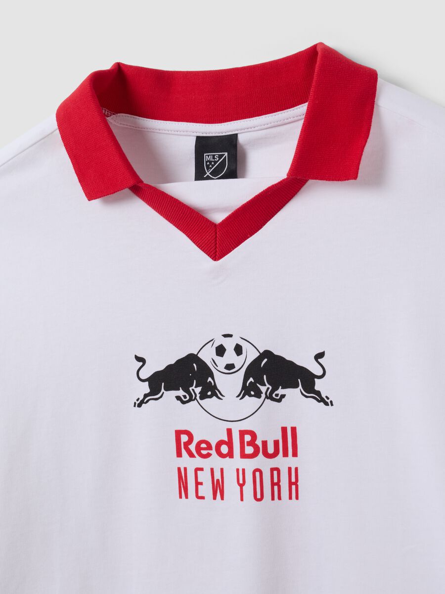 White pure cotton T-shirt with New York Red Bulls print_5