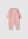 Baby girl's pink pure cotton sleepsuit_0