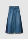 Jeans in puro cotone blu da bambina wide leg_1