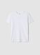 T-shirt in puro cotone bianca da ragazzo regular fit_3