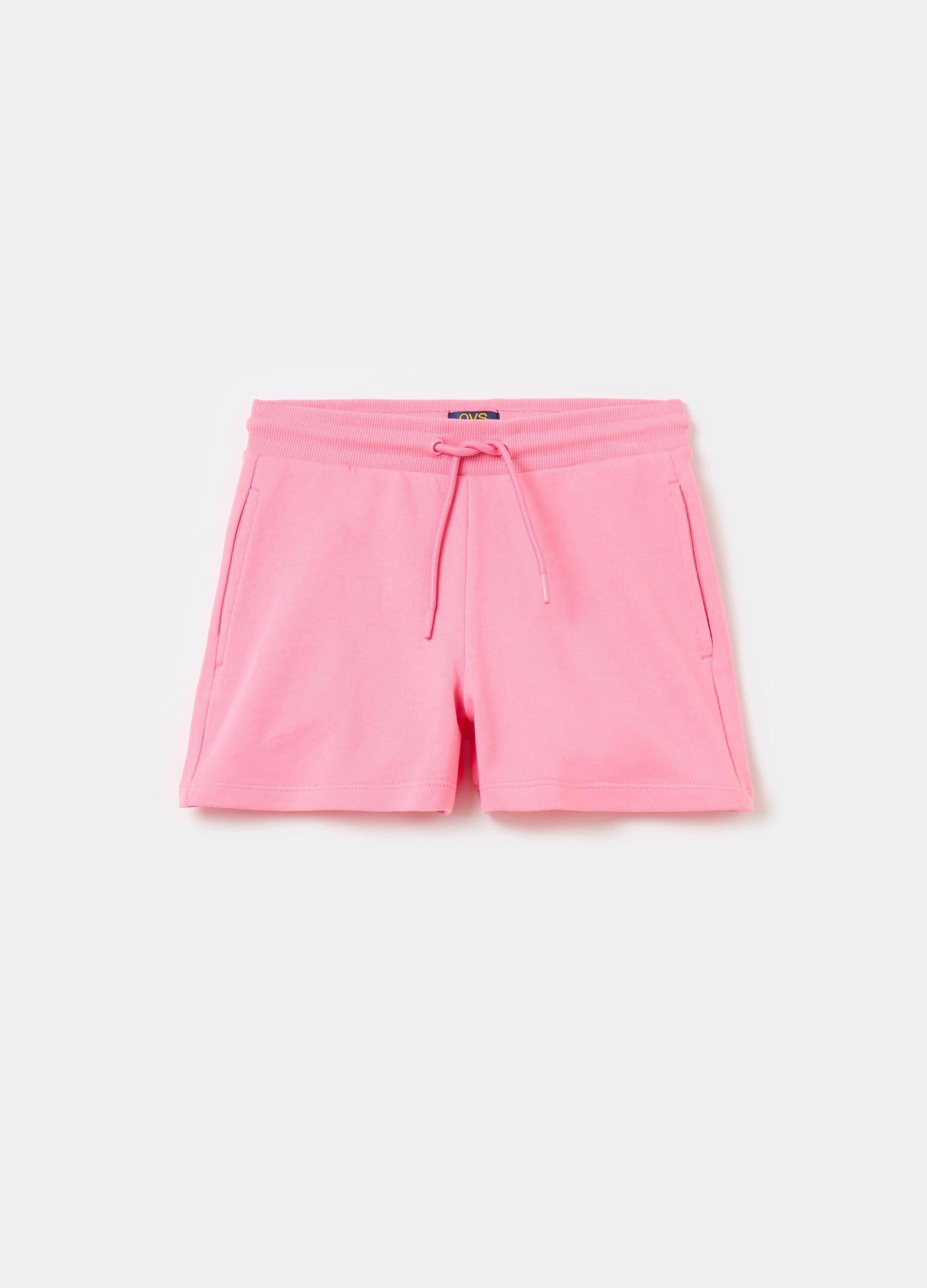 Essential shorts in organic cotton with drawstring