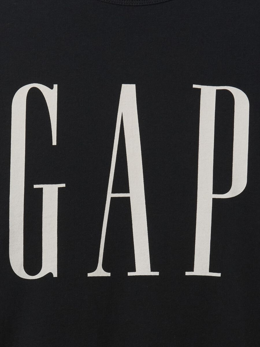 GAP Black Long Sleeve Cotton T-shirt_4
