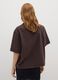 Women's brown pure cotton T-shirt_3