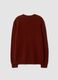 Orange crew-neck jumper in pure wool, regular fit_2