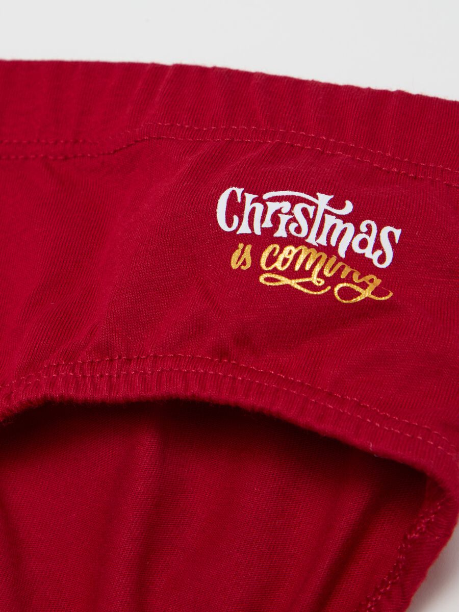 Briefs with Christmas print_5