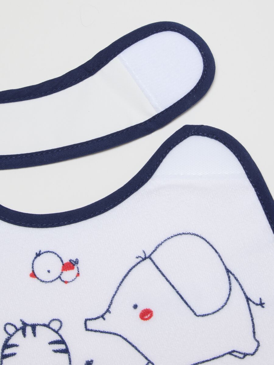 Multicolour Cotton Bibs Tripack for Baby Girls_2