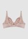 Pink stretch microfibre bra with lace_2
