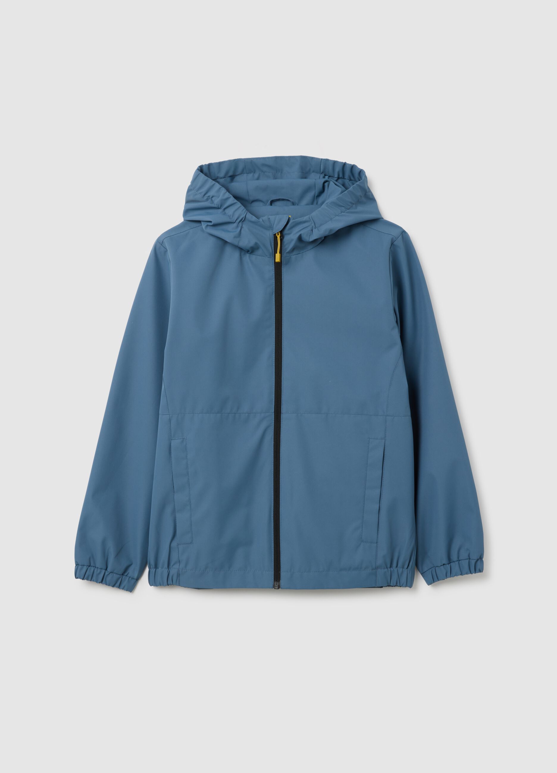 Boys' jacket in blue fabric regular fit