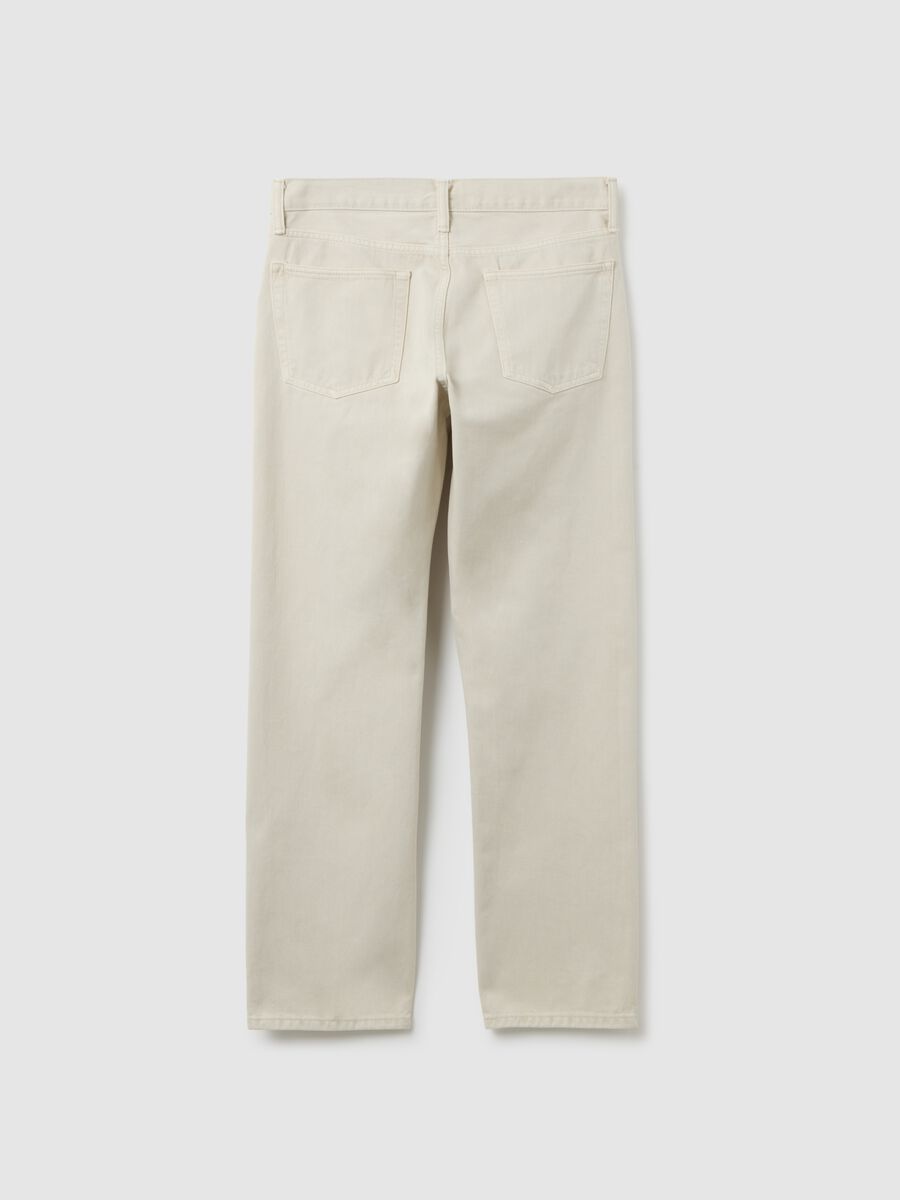 Denim trousers with five pockets_1