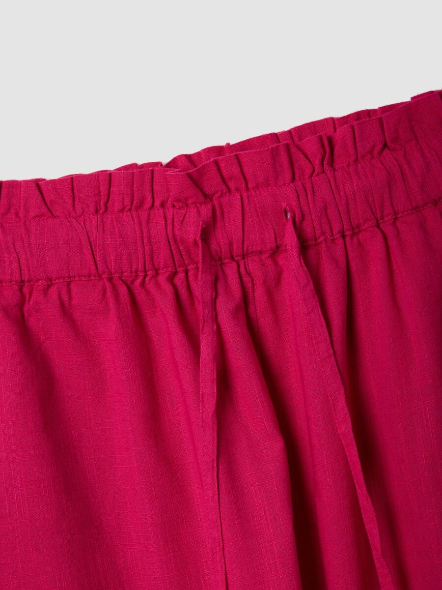 Shorts in puro cotone rosa regular fit_5