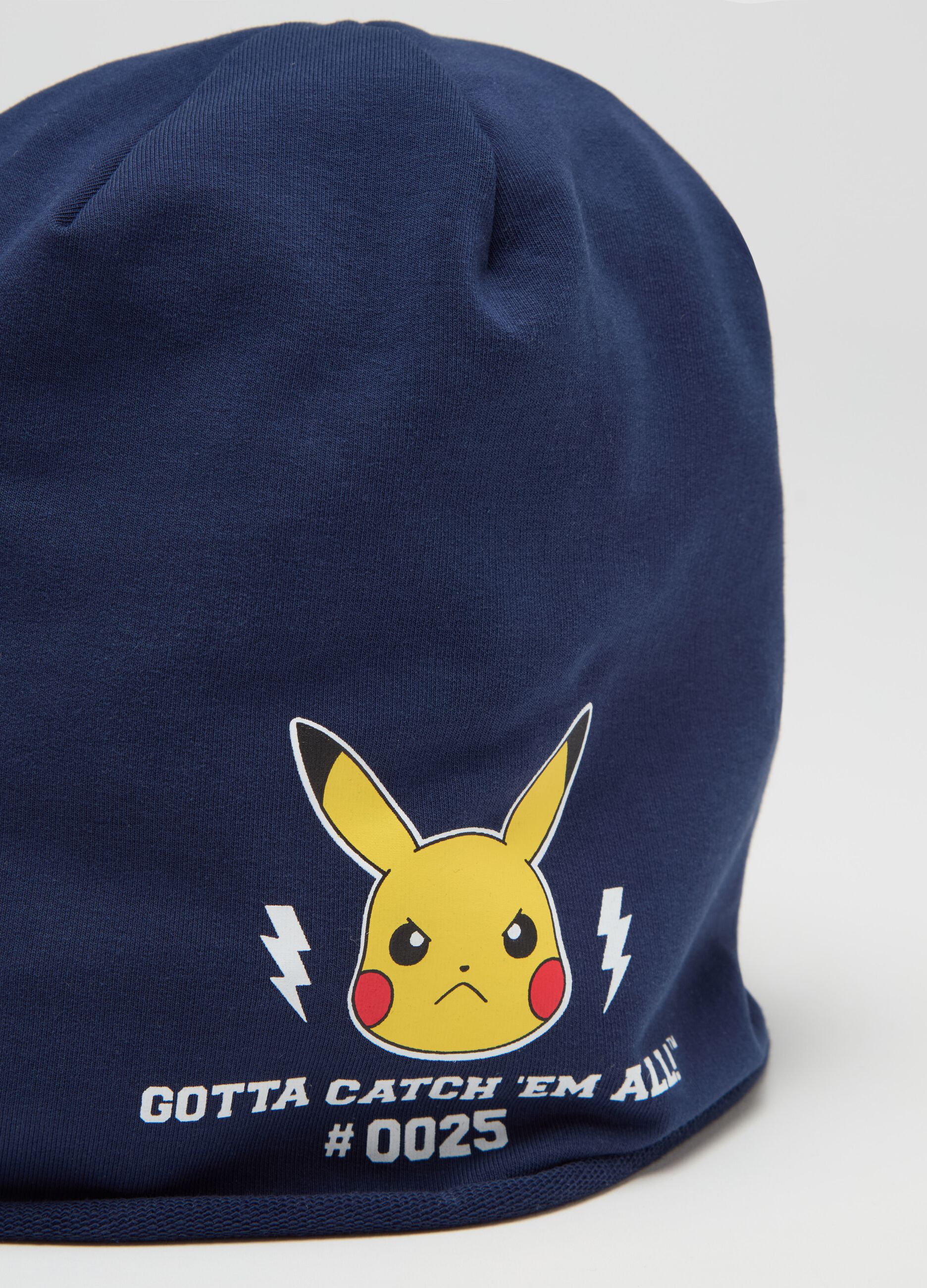 Jersey hat with Pikachu print