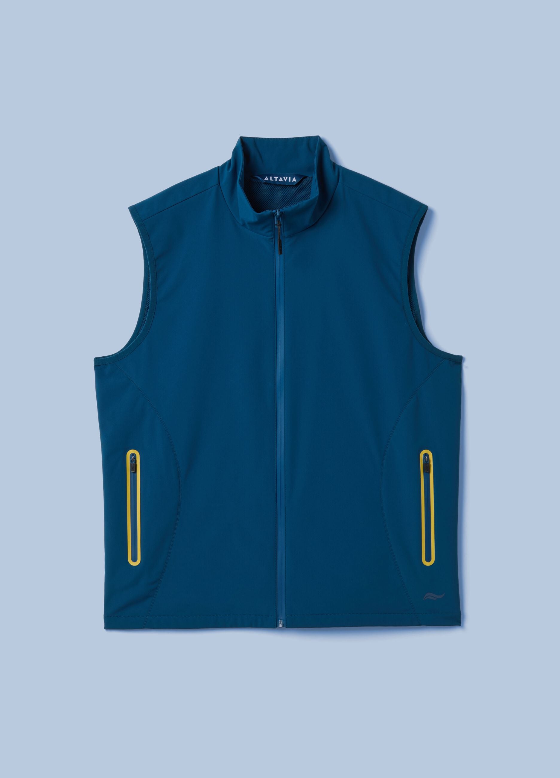 ALTAVIA SAILING blue windproof gilet in stretch fabric with zip