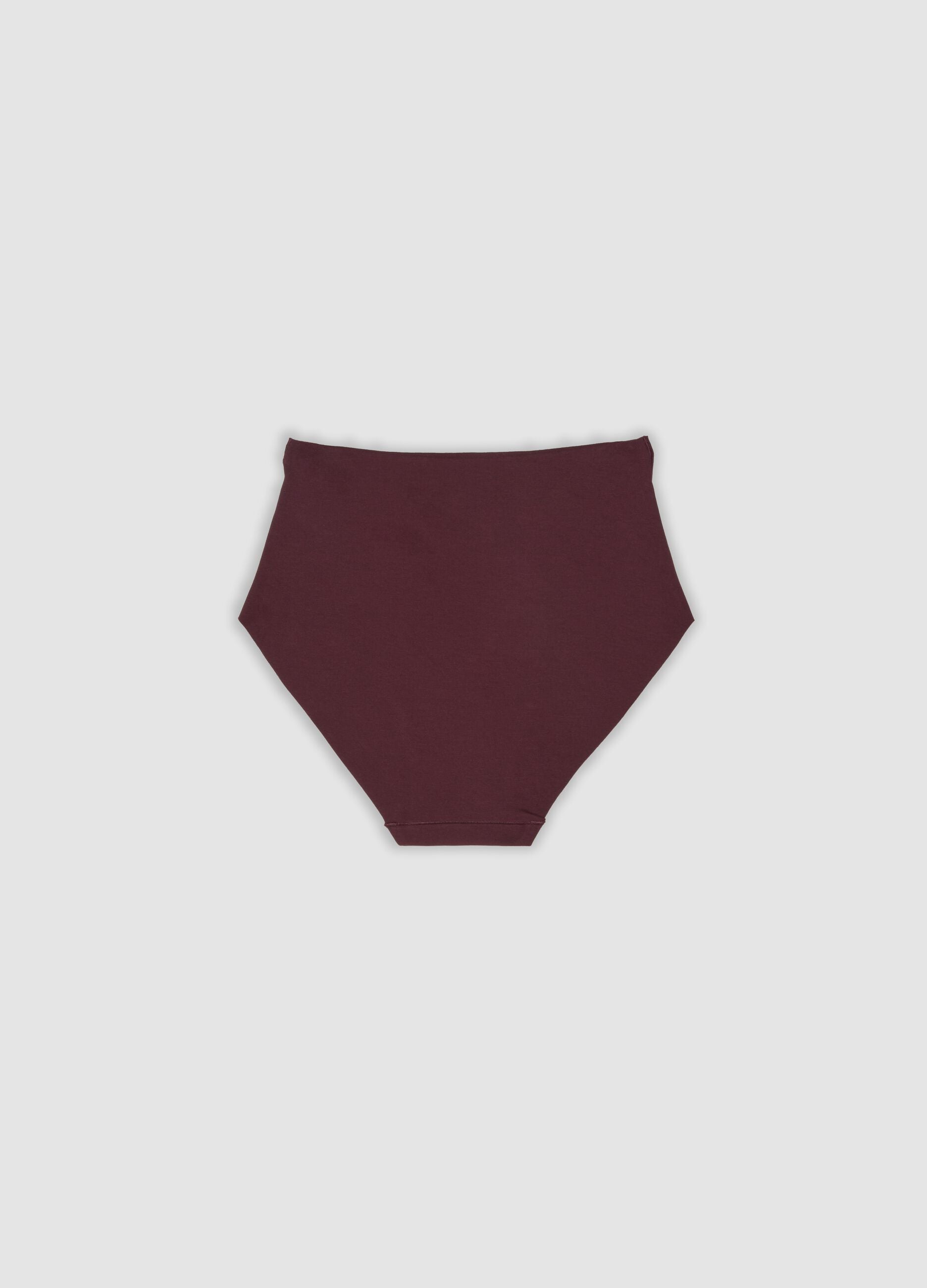 Slip viola a vita alta in cotone organico elasticizzato