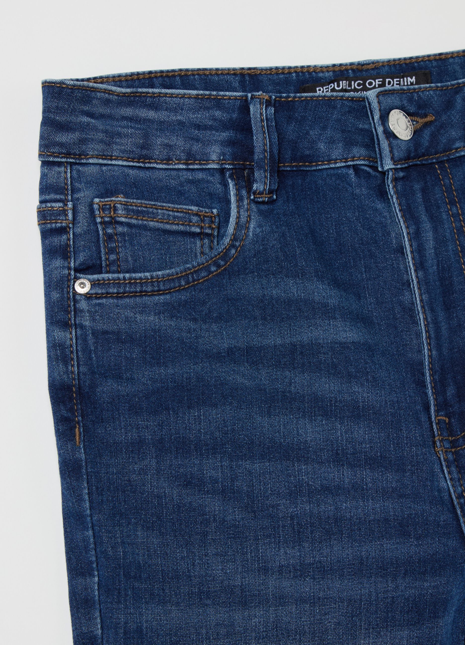 Skinny-fit high-rise jeans