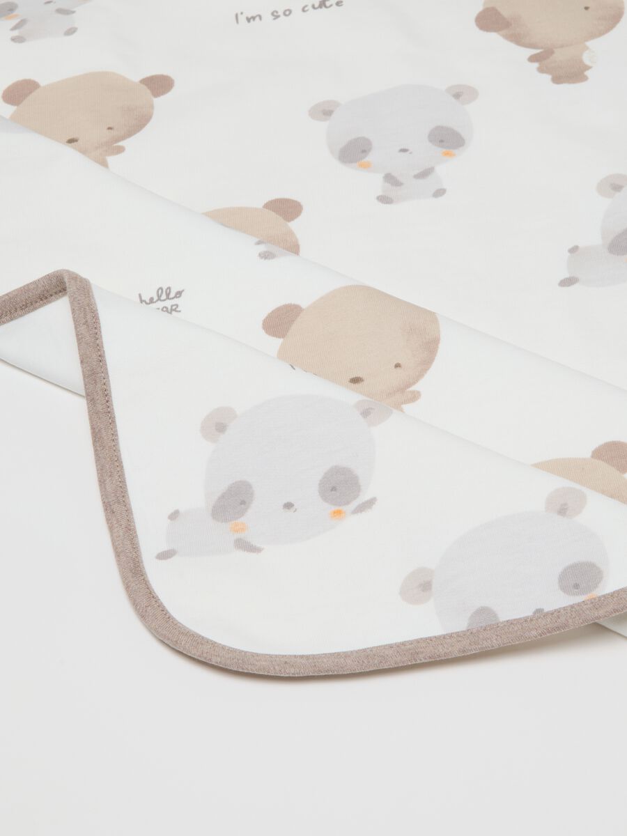 White pure cotton children's blanket_2