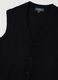 Black knitted waistcoat regular fit_5