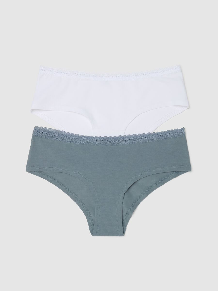 Two-pack French knickers with lace trim_4