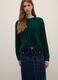 Green Sweater with Knitted Oversize Fit_0