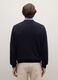 Blue pure lambswool sweater, regular fit with a round neck_3