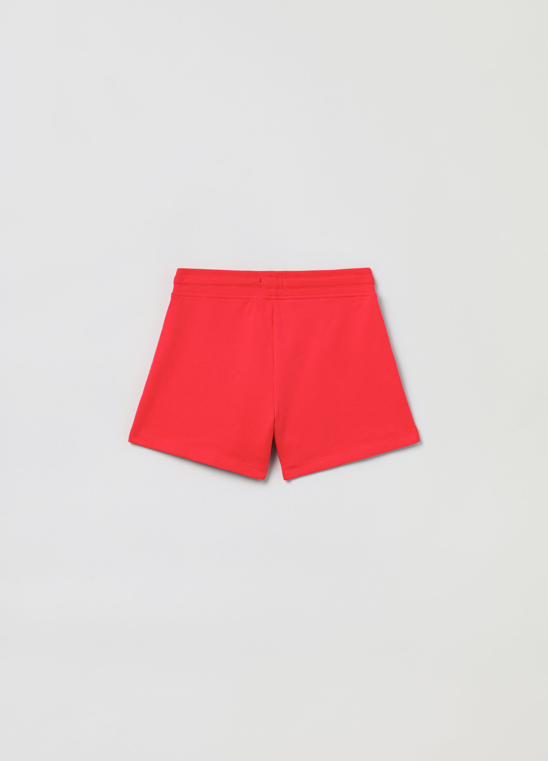 Shorts in felpa con coulisse
