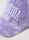 Girls' Purple Tie-Dye Pure Cotton Baseball Cap with Logo_2