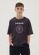 Black regular-fit short-sleeve T-shirt_0