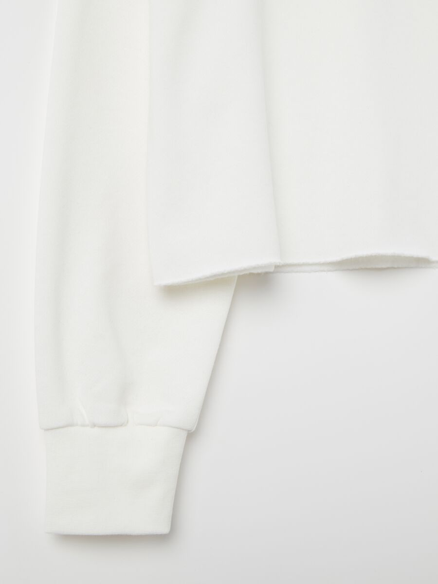 Cropped-fit sweatshirt with round neck_5