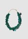 Green multi-strand necklace with decorative stones_0