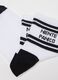 Black and white stretchy fabric socks_2
