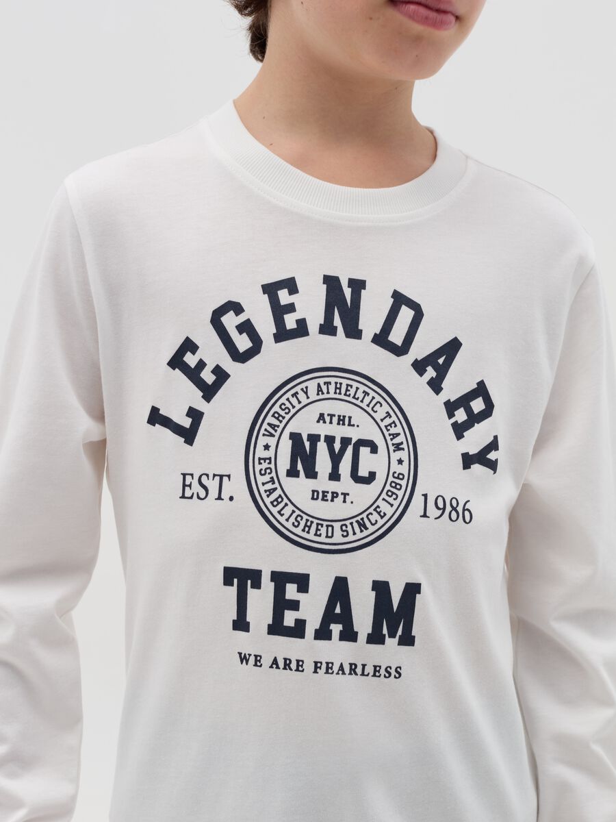 T-shirt a maniche lunghe con stampa_2