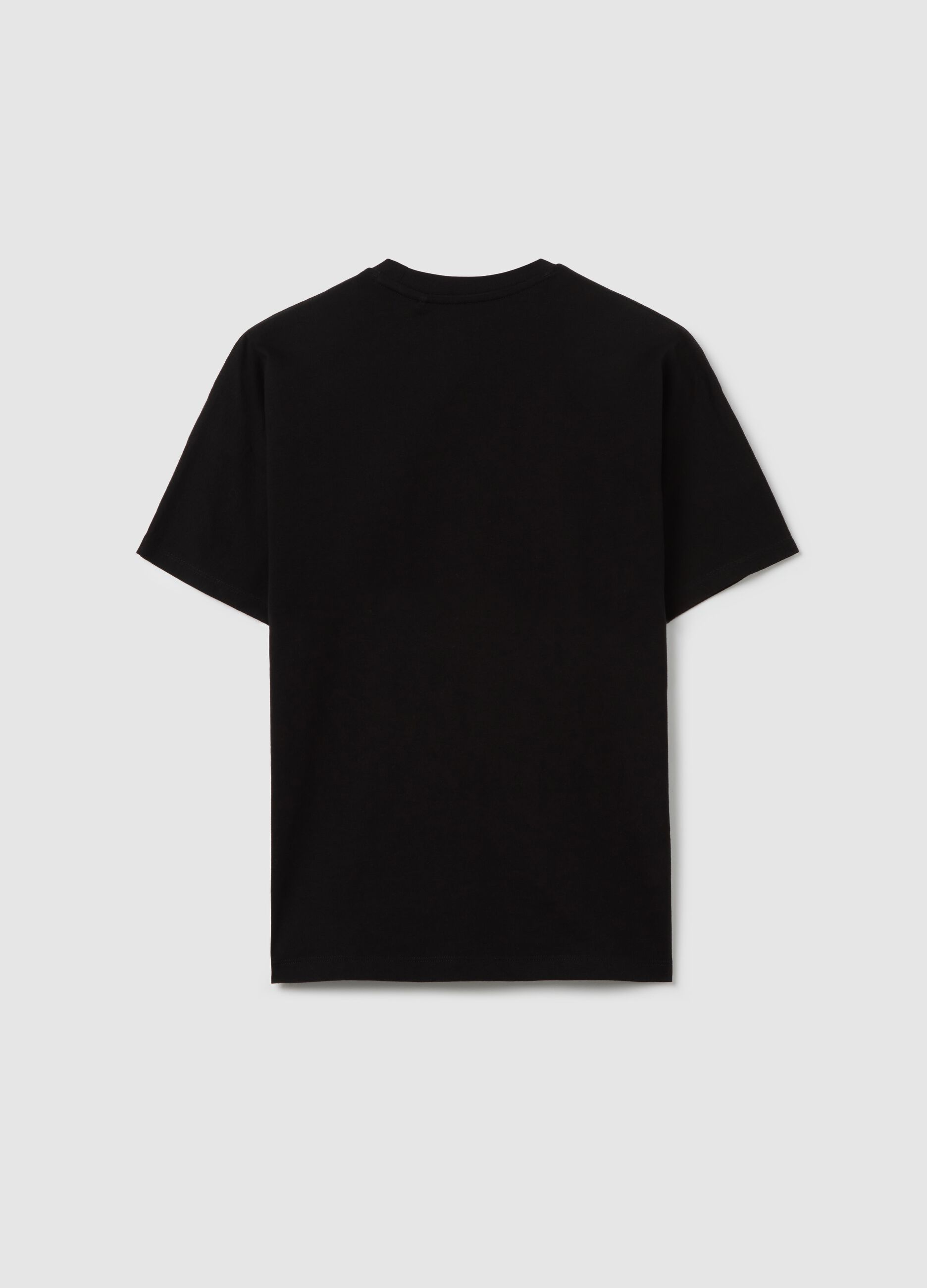 T-shirt nera con stampa Suburbans