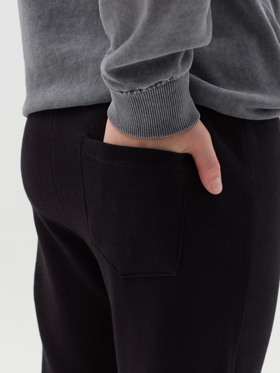 Joggers in felpa con coulisse_2