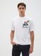 Relaxed fit white pure cotton t-shirt featuring Super Mario_1