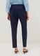 Blue Stretch Cotton Satin Trousers Regular Fit_2