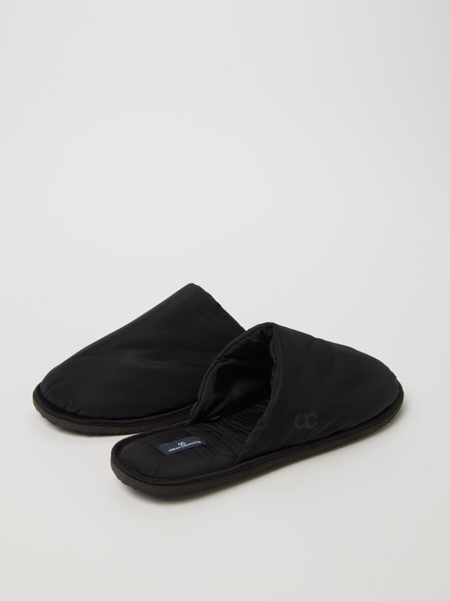 Ciabatte in nero regular fit_1