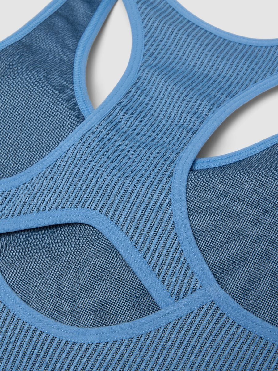 Reggiseno sportivo blu in tessuto elasticizzato ALTAVIA RUNNING_4