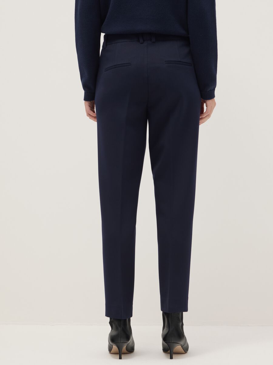 Blue Slim Fit Chino Trousers_2