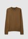Brown crewneck sweater regular fit_4