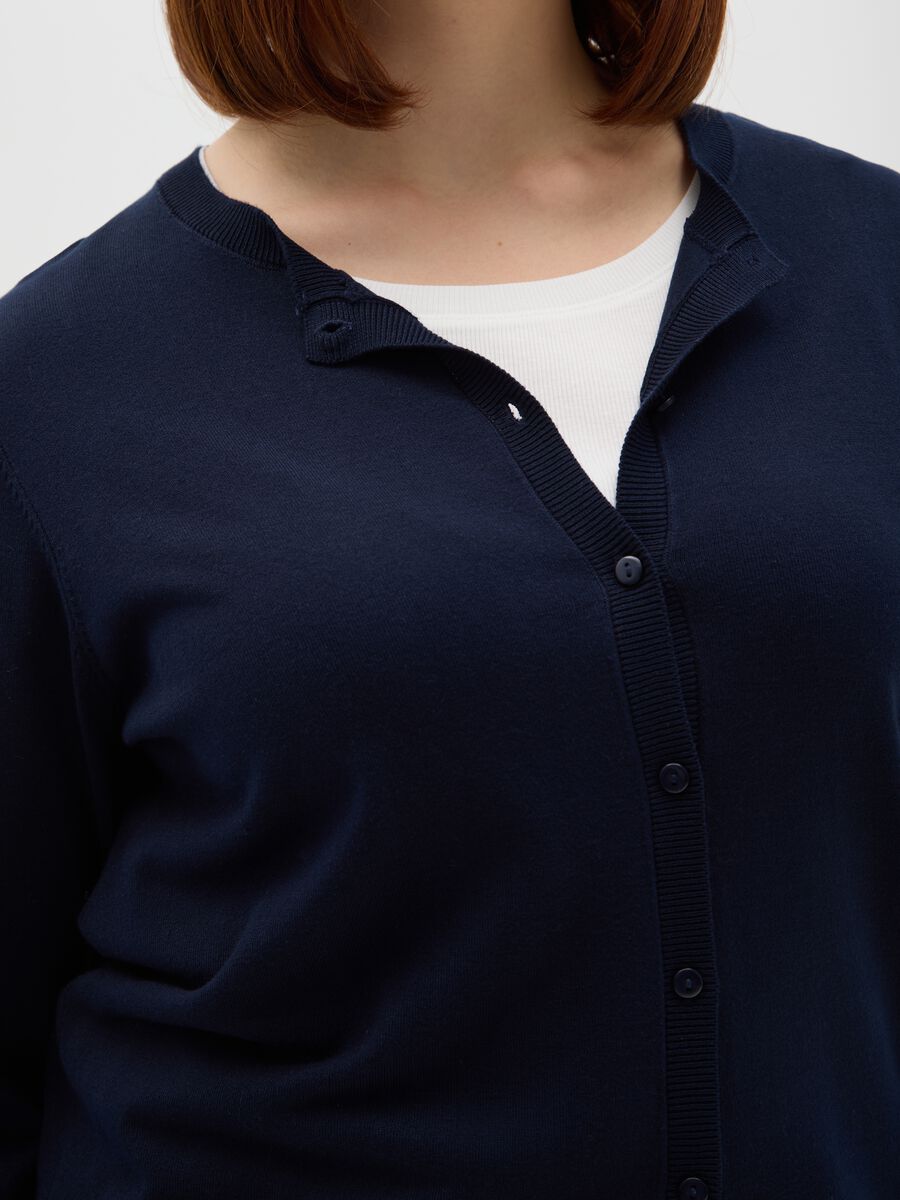 Blue cardigan with buttons_3