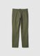 Slim Fit Green Stretch Cotton Chinos_0