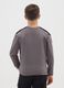 Boy's brown pure cotton regular fit round neck jumper_1
