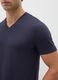 Men's Blue Pure Cotton T-shirt_3