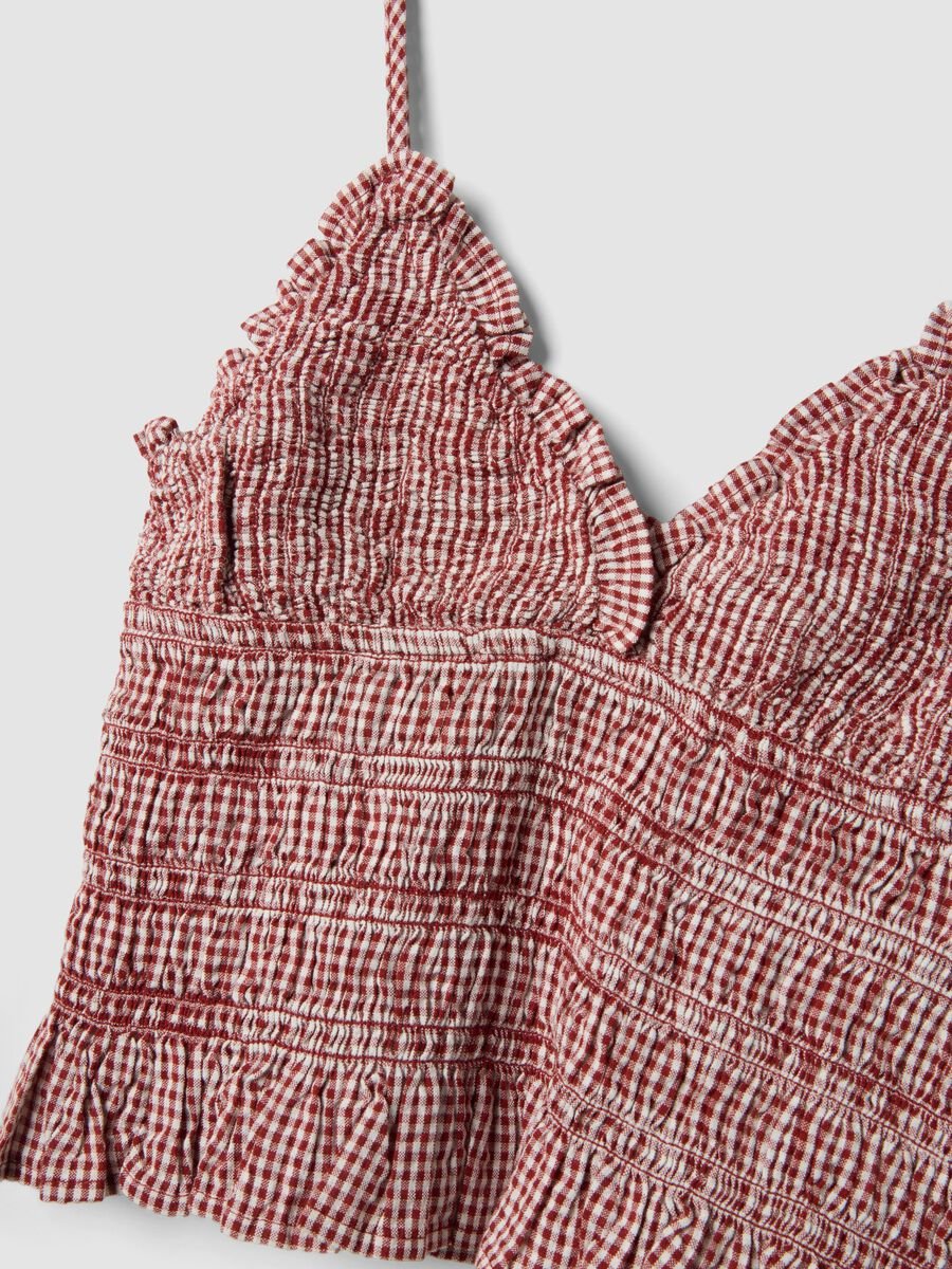 Tank top in puro cotone a righe multicolor slim fit_5