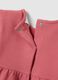Pink Stretch Cotton Blend Girl's Dress_3