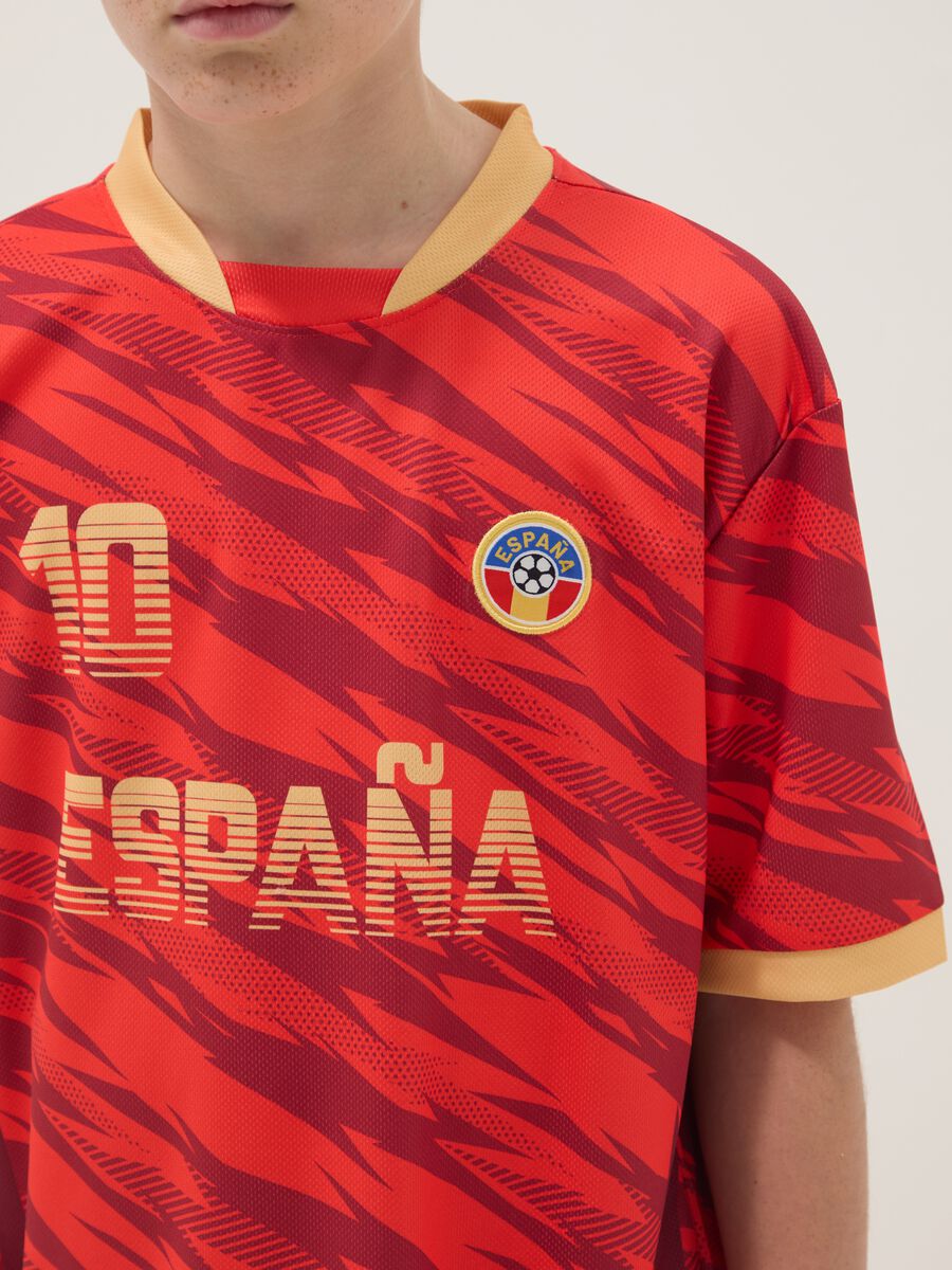 Kids&rsquo; Red Spain Short-Sleeve T-shirt &ndash; Oversized Fit_2