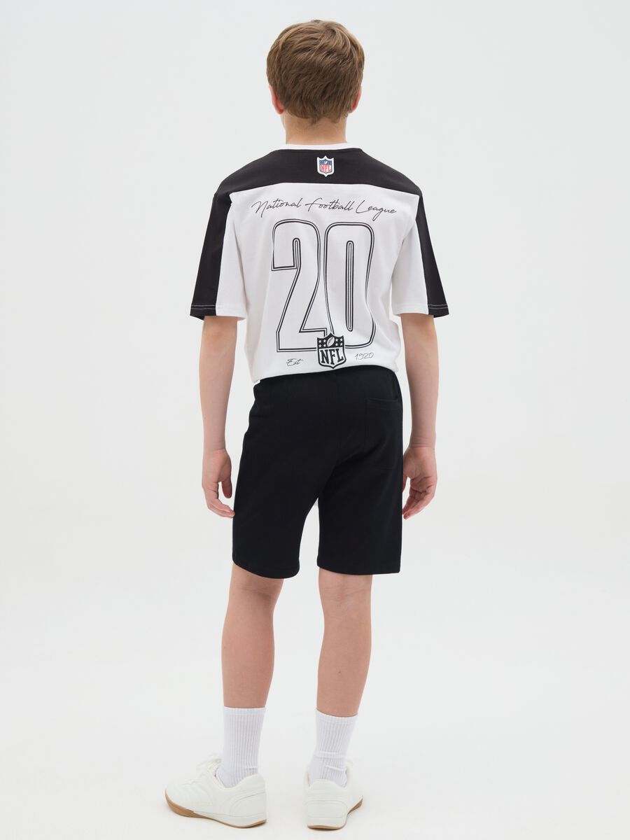 Black Bermuda shorts in pure cotton by OVS Kids_2