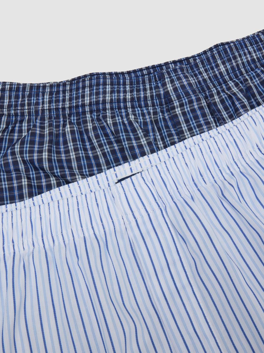 2-pack men&rsquo;s white and light blue boxer shorts in pure organic cotton_1