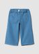 Light blue straight-fit stretch cotton trousers_0